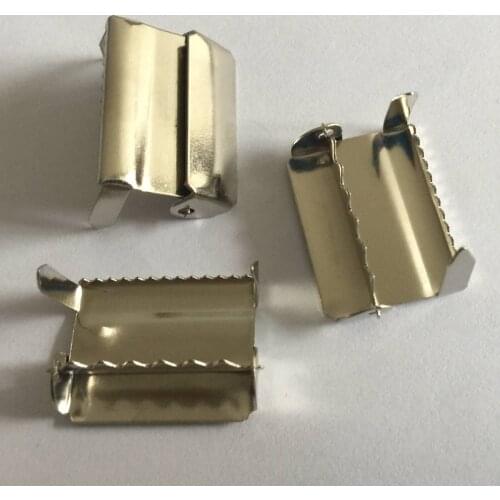 50pcs /lot ) 40mm Silver metal buckle Suspenders adjustment buckles Craft Sewing materials For Suspender Paci Pacifier Clip