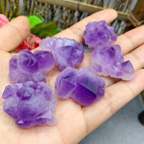 500g Natural Crystal Quartz Minerals Specimen Amethyst Rose quartz Rough Rock Stone Reiki Healing Home Decoration