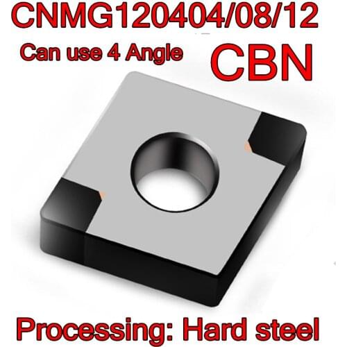 CNGA=CNMG120404/08/12 Can use 4 Angle HRC55-65 CBN Boron nitride CNC Carbide blade Processing: Hard steel Free shipping