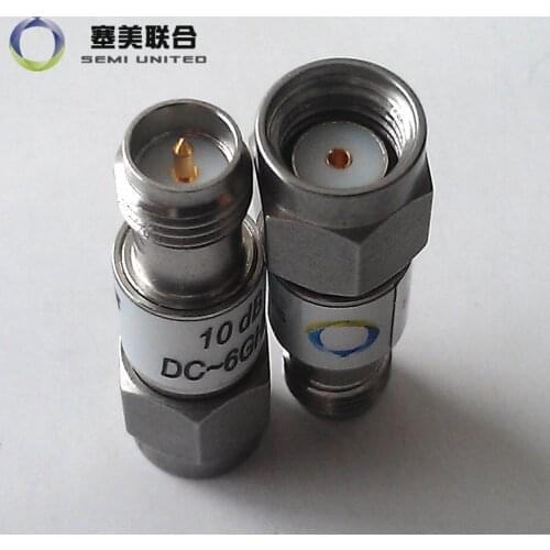 Reverse polarity RP SMA fixed attenuator ATT:1-40dB; frequency: DC-3G-6G-13G; power: 2W