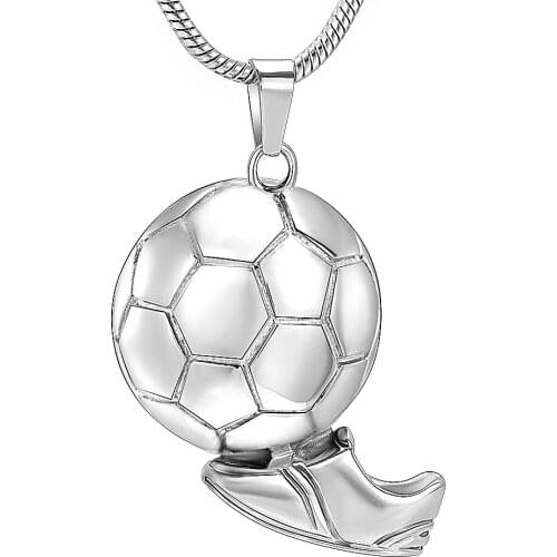 Football Cremation Jewelry Ashes Stainless Steel Memorial Urn Necklace Locket Keepsake Pendant for Ashes for Women Men