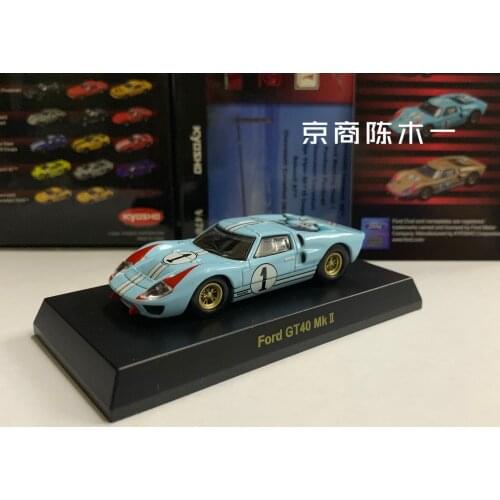 1/64 KYOSHO FORD GT40 MK2 #1 LM F1 RACING 1966 Collection of die-cast alloy car decoration model toys