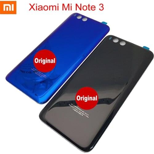 Original Battery Cover For Xiaomi MI Note 3 note3 Back Battery Cover Housing With 3M Adhesive Sticker