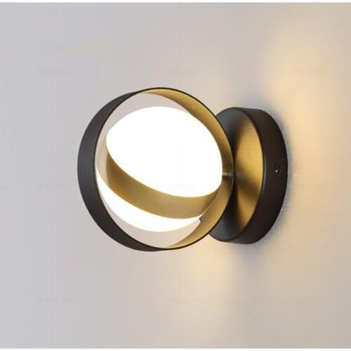 Simple and luxurious LED wall light for hotel staircase bedroom bedside lamp aluminum wall lamp