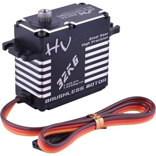 JX Servo BLS-HV7132MG 32KG 7.4V 0.07sec High Speed Precision Steel Gear CNC Digital Brushless For RC Car Robot Airplane Drone