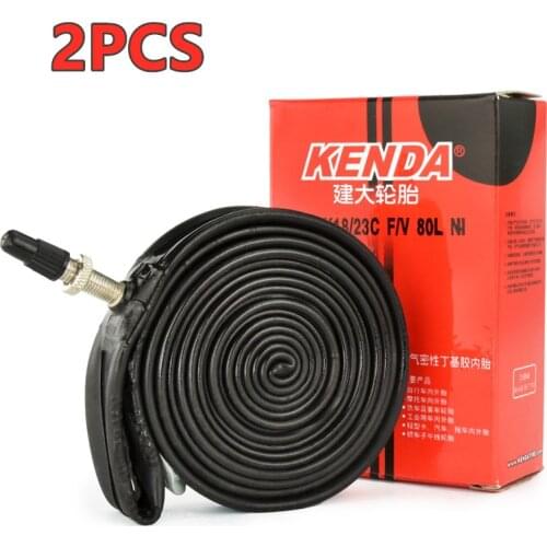 2 PCS FIXED GEAR BIKE Road bicycle Tire 700 *18 23 25C Bicycle Parts AV FV Cycling Butyl Rubber 60 80L Bicycle Inner Tube