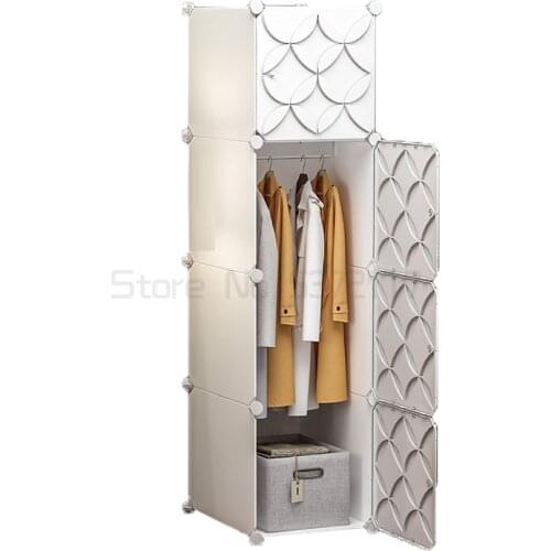 Wardrobe household bedroom simple storage cabinet small modern simple hanging storage dormitory cabinet