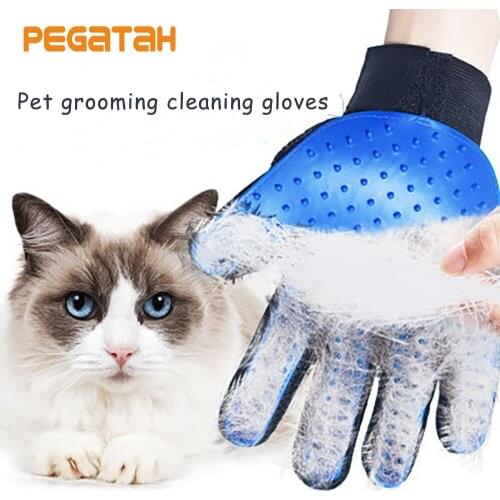 Pet Cat dog supplies Glove Silicone grooming and care Cat comb Deshedding Hair Gloves Bath Cleaning Comb for Pet Massage Gloves