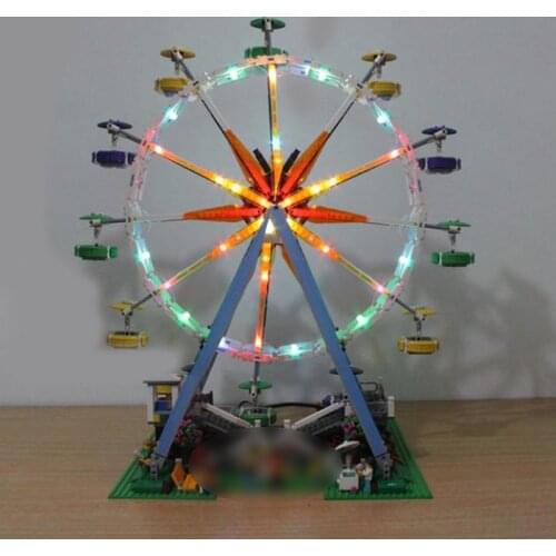 Led Light Set For Lego Building City Street 10247 Ferris Wheel Toys Compatible 15012 Blocks Creator City Street Lighting up Gift