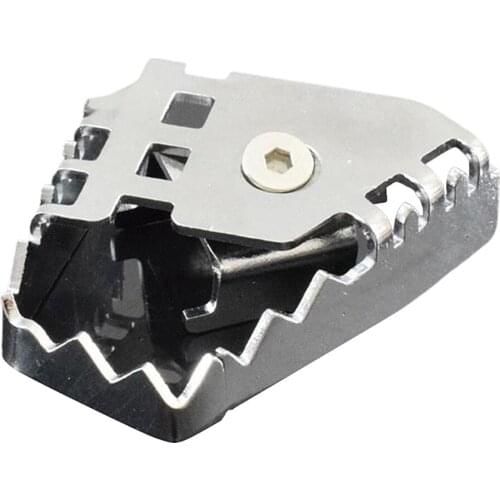 Rear Foot Brake Lever Pedal Extension Peg Pad Extender fits for BMW Silver