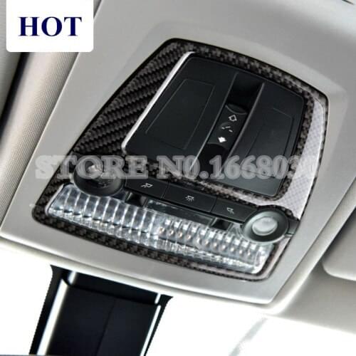 Carbon Fiber Front Reading Light Trim Cover For BMW X3 F25 2011-2017 X4 F26 2014-2017 2pcs Car accesories interior Car Trim