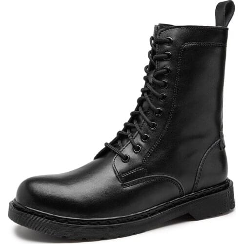 Military Tactical Boots Men Outdoor Leather Motocross Boots Man Boots Army Hunting Men Big Size Shoes Casual Brand Rain Boots