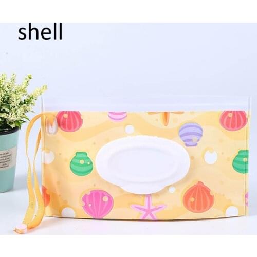 1pcs24 * 14cm Wipes Bag Portable Wet Wipes Box Storage Box Tissue Box Napkin Holder Baby Wipes Portable Rope Cover