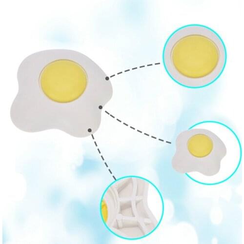 1PC Creative Wall Thickening Mute Plastic Handle Door Lock After The Protection Pad Wall Stickers Cute Pouch Egg Shape