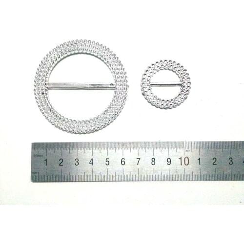 10pcs/lot shiny Round bag buckles with the slider for bags belts garment and shoes decoration 63/33mm Optional 1012