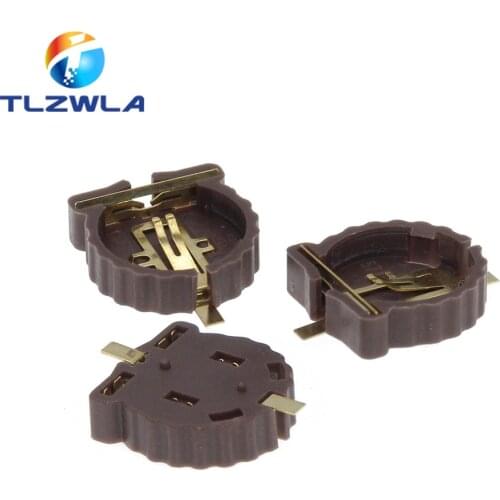 10PCS SMD SMT CR1220 CR1225 BS-1220-2 3V BUTTON CELL BATTERY SOCKET HOLDER CASE BOX
