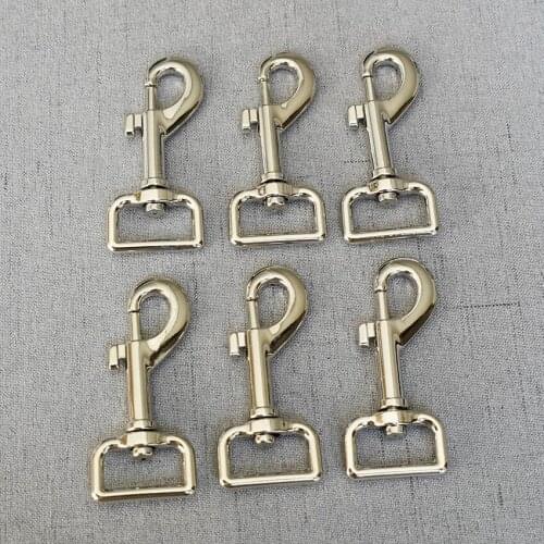 100 Pieces 25mm Silver Alloy Buckle Key chain Gift Practical Key Ring Safe Clasps Key Chain rectangle shape carabiner