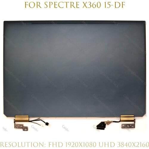 15.6'' UHD 4K FHD For HP Spectre x360 15-df 15 DF Series Laptop LCD Touch Screen Digitizer Replacement Assenbly L38114-001