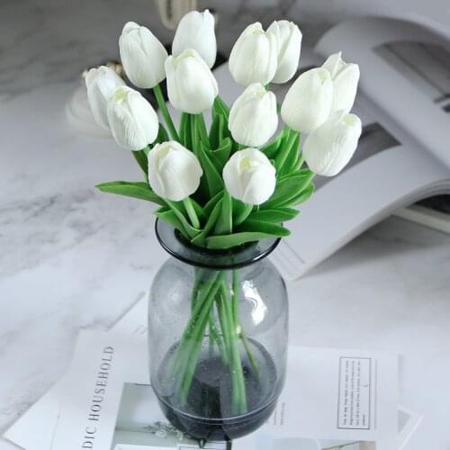 3pcs Silk Artificial Tulip Flower for Home Decoration New Arivals Fake Flower Tulip for Wedding Party Room Decor
