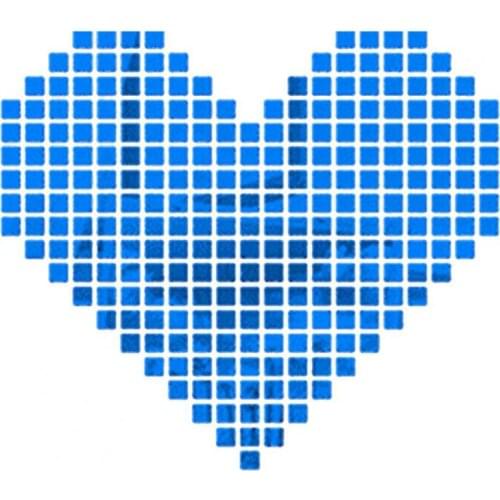 50%HOT100Pcs/Set Wall Stickers Waterproof Corrosion Proof Acrylic Mirror Square Effect Decal for Kids Bedroom