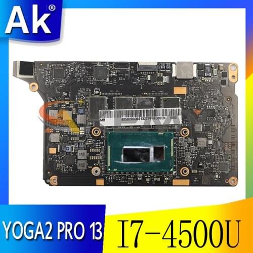Akemy NM-A074 Motherboard For Lenovo YOGA 2 PRO YOGA2 PRO 13 Laptop Motherboard CPU I7 4500U 8G RAM 100% Test Work