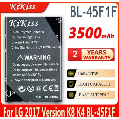 3500mAh for LG BL-45F1F Battery for LG k8 K4 K3 M160 Aristo MS210 X230K M160 X240K LV3 (2017 version K8) BL 45F1F BL45F1F