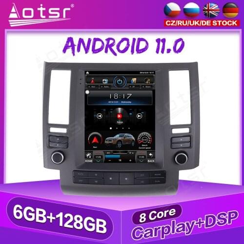 Android 11 Car Stereo Multimedia Radio Player for Infiniti FX35 FX45 2003-06 Tesla Screen Auto GPS Navigation Carplay Head Unit