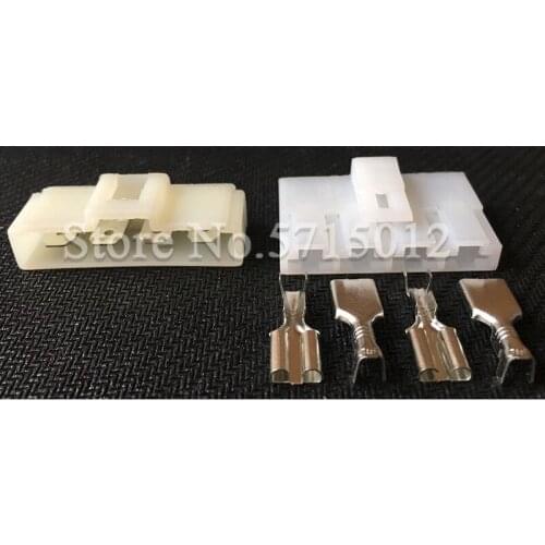 4 Hole Automotive Wiring Harness Cable Plug Auto Connector With Terminals