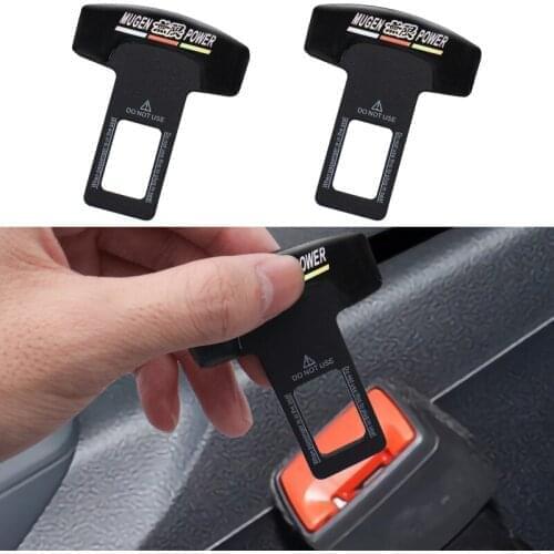 Car Styling Safety Clasp Plug Clip Seat Belt Card Buckle Auto Accessories For Honda Mugen Power Civic Accord CRV Hrv Fit Jazz