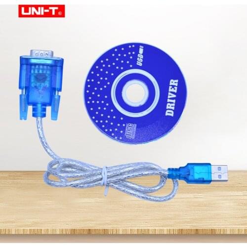 UNI-T UT61E Digital Multimeter RS232 to USB cable with Software CD PC transfer cable for UT61A UT61B UT61C UT61D UT61E