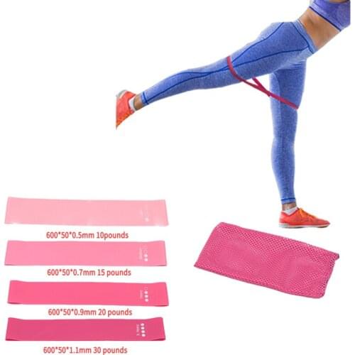 4 peice resistance bands heavy Strength Mini Band Pilates Training Fitness Gum Exercise fitness equipment for home gym weight