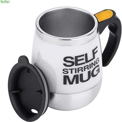 Electric Self Stirring Coffee Mug Cup Stainless Steel Automatic Self Mixing & Spinning Home Office Travel Mixer Milk Whisk Cup