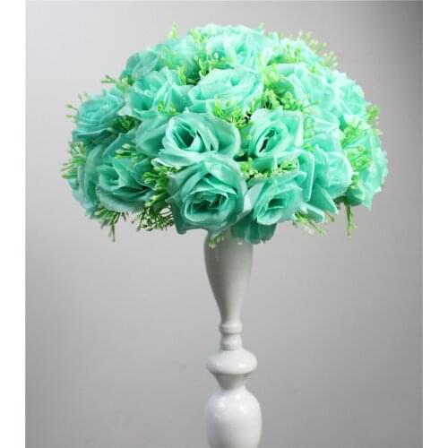 SPR Artificial flower Tiffany BLUE-15cm*10pcs wedding kissing flower ball party decoraion Hotel Arcade ornaments
