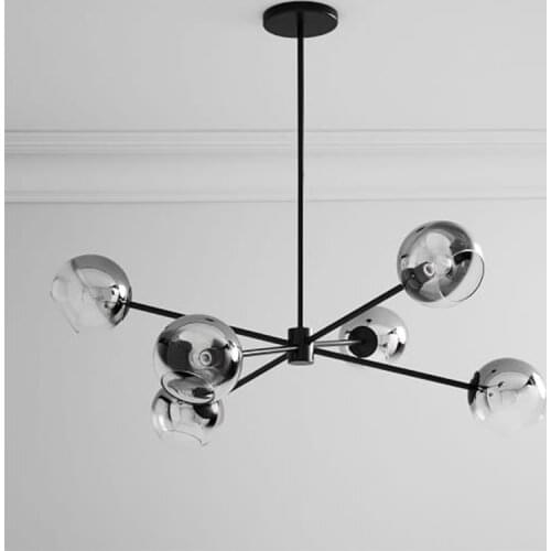 Minimalist style modern creative personality magic bean molecule living room bedroom study chandelier