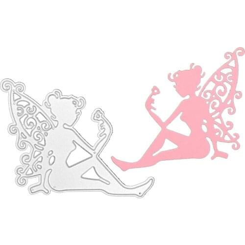 Julyarts Butterfly Girl Manualidades Scrapbook Metal Cutting Dies For kids Embossing Craft Cutting Die for Baby Carbon Steel Cut