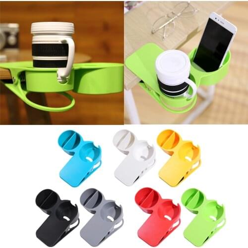 Multifunctional Cup Holder Coffee Tea Cups Mugs Holders Clamping on Desk Table Side for Home Office