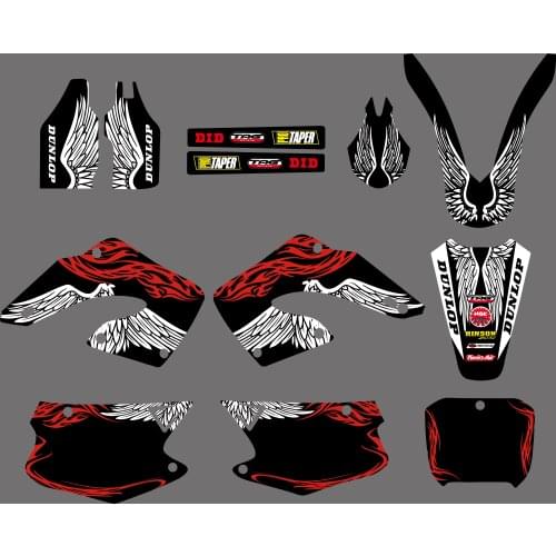 Motorcycle New Style Team Graphics Background Decal Sticker Kit For Honda CR125 CR250 CR 125 250 2000 2001