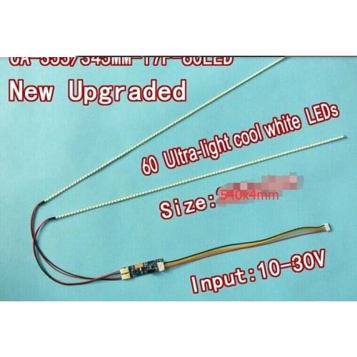 5 unids 540 mm brillo ajustable CCFL led tira kit, actualizacion 24 pulgadas lcd monitor led bakclight