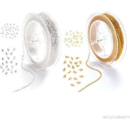 Jump Rings ,Jewelry Making Necklace Repair Kit Jewelry Making Supplies with Jump Rings Lobster Clasps Necklace Chain Wholesales