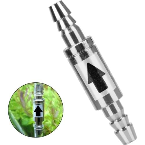 Non Return Water To CO2 System Diffuser Stainless Steel Check Valve 4mm Aquarium Water Valve Dioxide Cylinder For CO2 equipment
