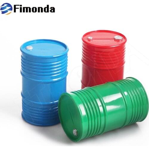 Plastic Oil Drum Tool For 1/10 RC Crawler Car Axial SCX10 90047 TAMIYA CC01 D90 D110 TF2 Traxxas TRX4 KM4 Simulation Decoration