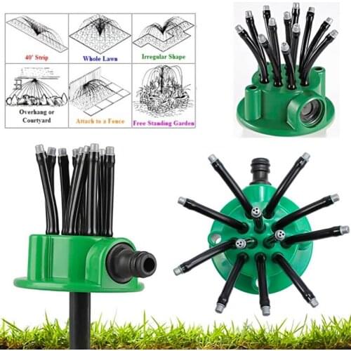 360 Degree Garden Sprinklers Flexible Water Sprayer Lawn Grass Sprinkler Head Garden Yard Watering Tools