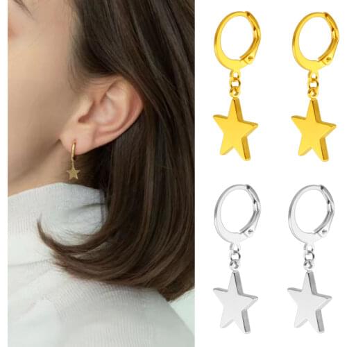 Tragus Earring Star Starfish Earrings Dangle Earrings Ear Tragus Unicorn Planet Earrings Fashion Jewelry 2021 African Earrings