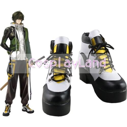 Touken Ranbu Online Kuwana Gou Cosplay Boots Shoes Men Shoes Costume Customized Accessories Halloween Party Shoes
