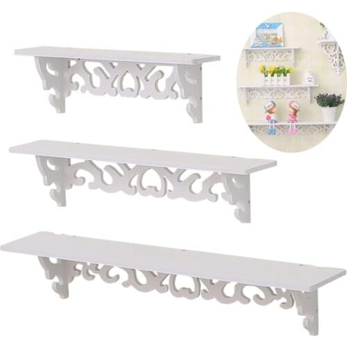 1 Set of Wooden Board Rack Wall Storage Partition Board Multi-purpose Storage Shelf for Room Living Room