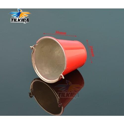 1pcs 1/10 RC Rock Crawler Metal Simulated Bucket RC Accessory Mini Bucket For D90 Axial Wraith SCX10