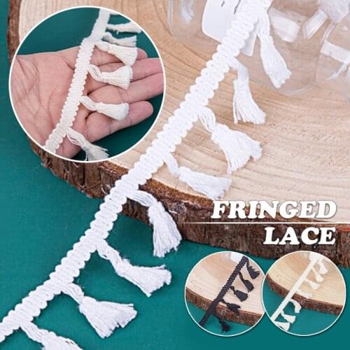 10Meter Cotton Thread Fringe Lace Trimming Tassel Diy Sewing Pillow Sofa Curtain Tablecloth Clothing Decor Handmade Material