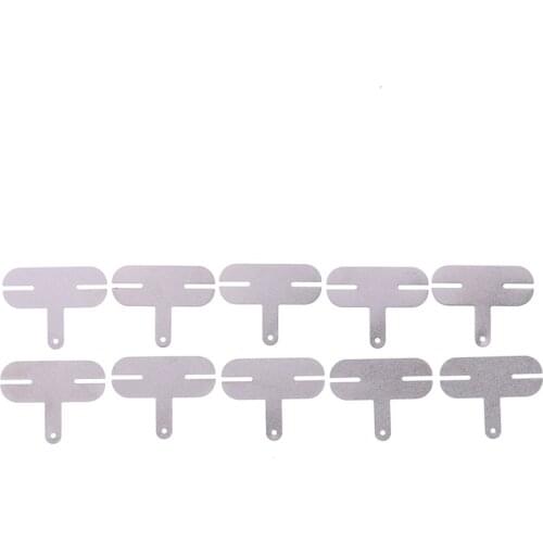 10PCS/Bag 18650 Power 25* 10 * 0.2(mm) T Type Lithium Battery Nickel Sheet Nickel Plated Steel Sheet Spot Welding Nickel Film