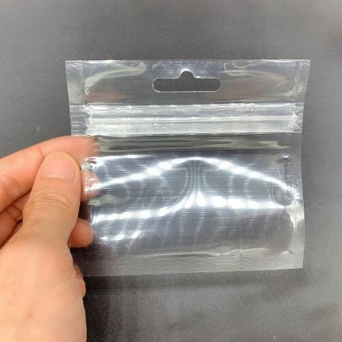 100pcs Fishing Lures Bag Ziplock 10.5X9.5cm Self Seal Zipper Plastic Retail Packing Bag, Ziplock Zip Lock Bag Fishing Package