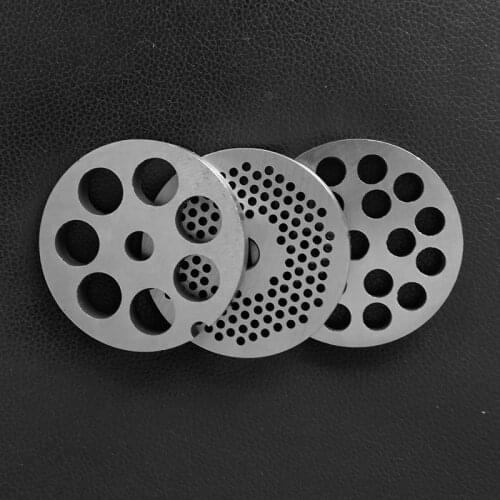 22# Meat Grinder Blade 3CR13 Stainless Steel Cross Head Hole Plate Grate Screen Sieve Plate Meat Grinder Accessories Replacement